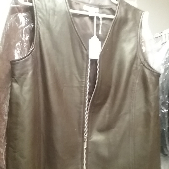 Genuine Leather vest #135C - Picture 2 of 3